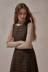 Alethea Brown Plaid Dress - DAStyle