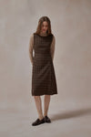 Alethea Brown Plaid Dress - DAStyle