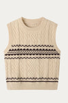 Artemisia Gray Fair Isle Sweater Vest - DAStyle