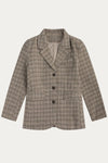 Cassandra Plaid Tweed Blazer - DAStyle