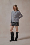 Cordelia Gray Cable Cardigan - DAStyle