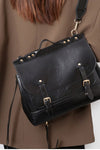 Dark Academia Leather Messenger Bag - DAStyle