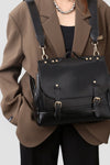 Dark Academia Leather Messenger Bag - DAStyle