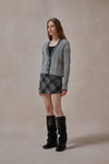 Isolde Gray Cable Knit Cardigan - DAStyle