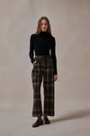 Francesca Plaid Wide Leg Pant