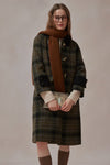 Rosalyn Plaid Toggle Coat-DAStyle