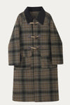 Rosalyn Plaid Toggle Coat-DAStyle