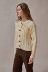 Seraphina Cream Cardigan - DAStyle