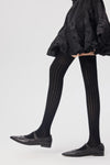 Shiny Rib Knit Over the Knee Socks