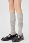 Shiny Rib Knit Over the Knee Socks