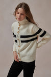 Ophelia White Fuzzy Sweater